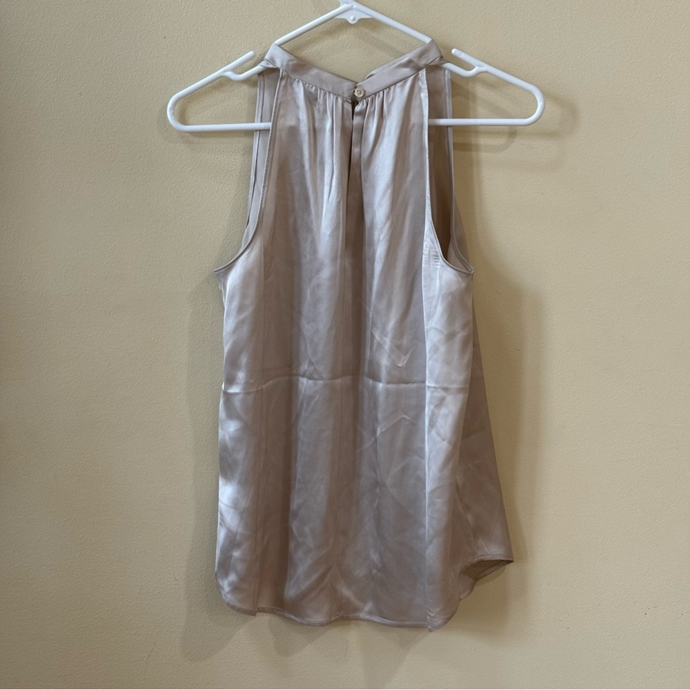 Quince Silk Halter Top in Champagne - Picture 8 of 10